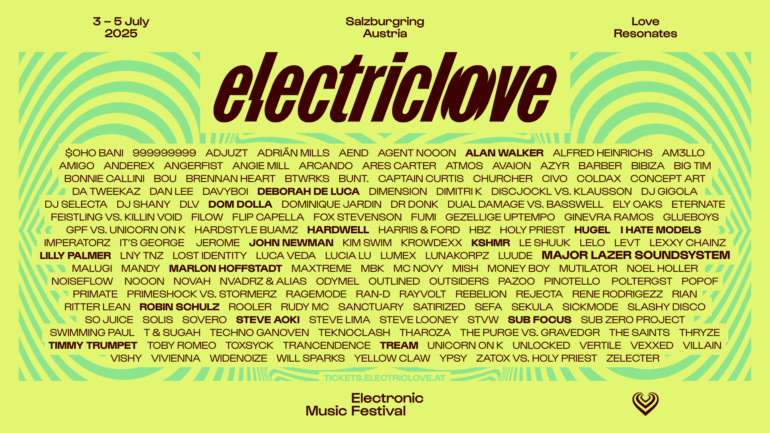 Electric Love Festival 2025 – Line-Up