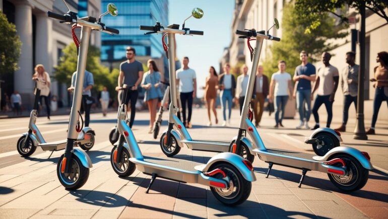 E-Scooter in der Stadt