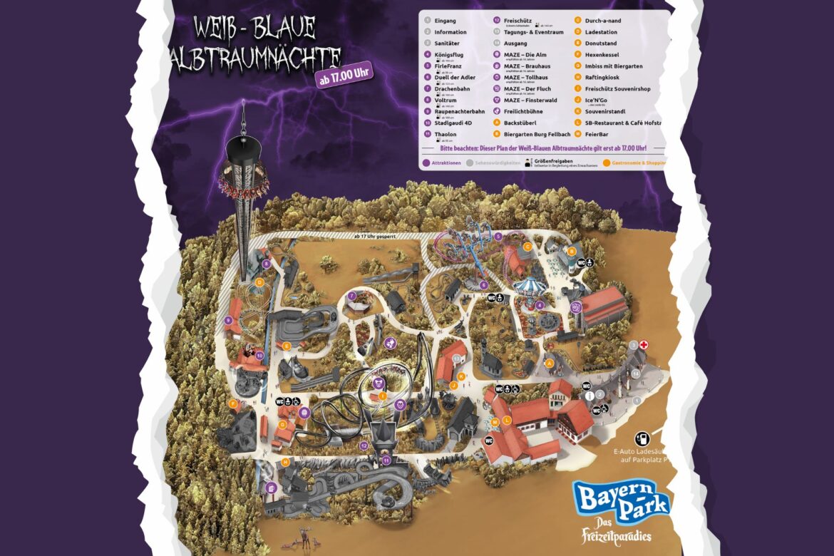 Bayern-Park Parkplan Halloween