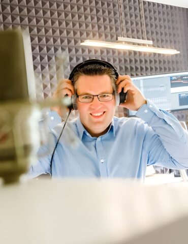 Sven Weikam im Tonstudio